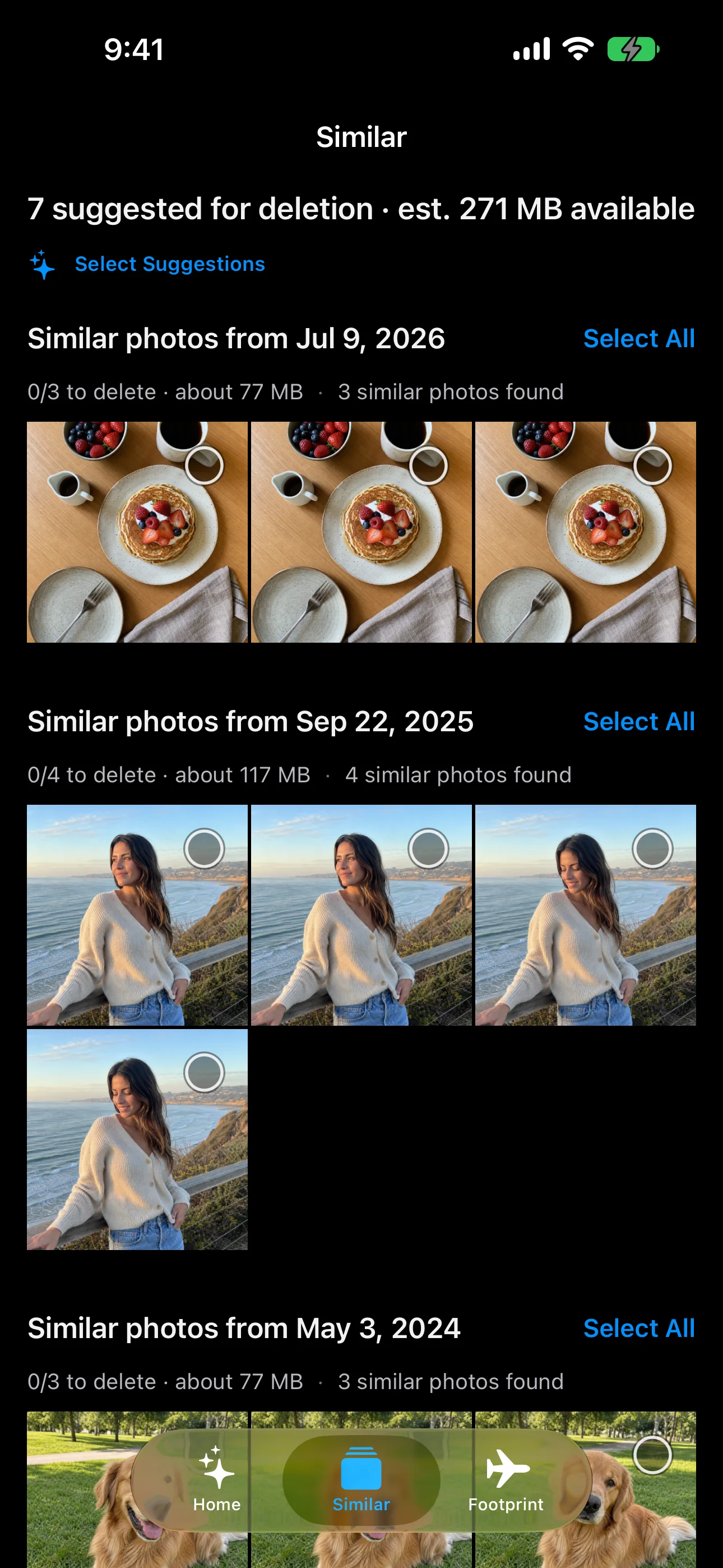 PicClear similar-photo groups